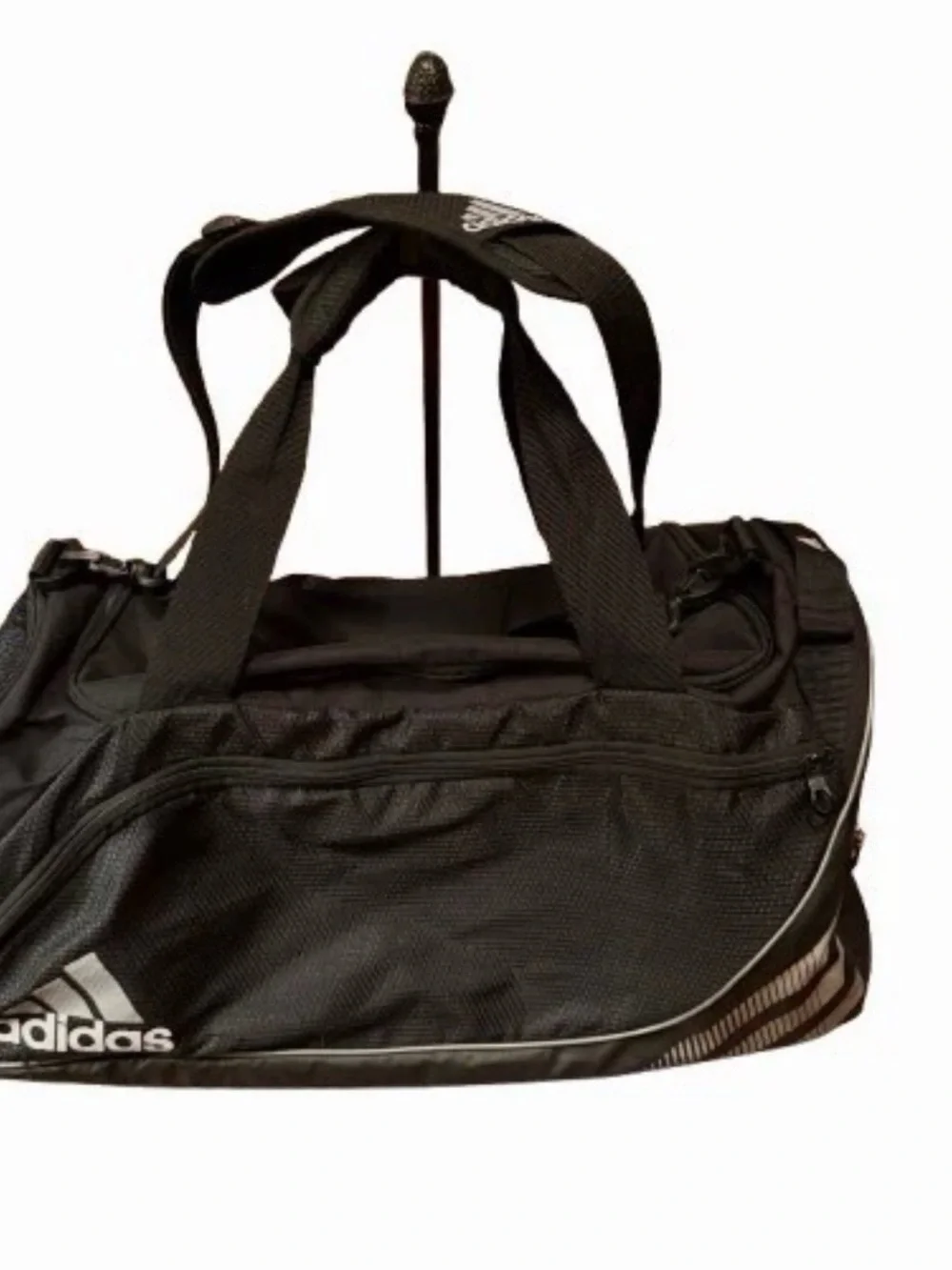 Adidas Team Speed Medium Duffle Bag Black Ventilated Shoe Pocket